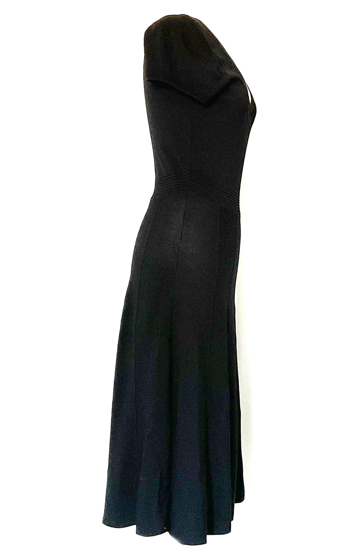 Robe en tricot avec détails en pointelle
