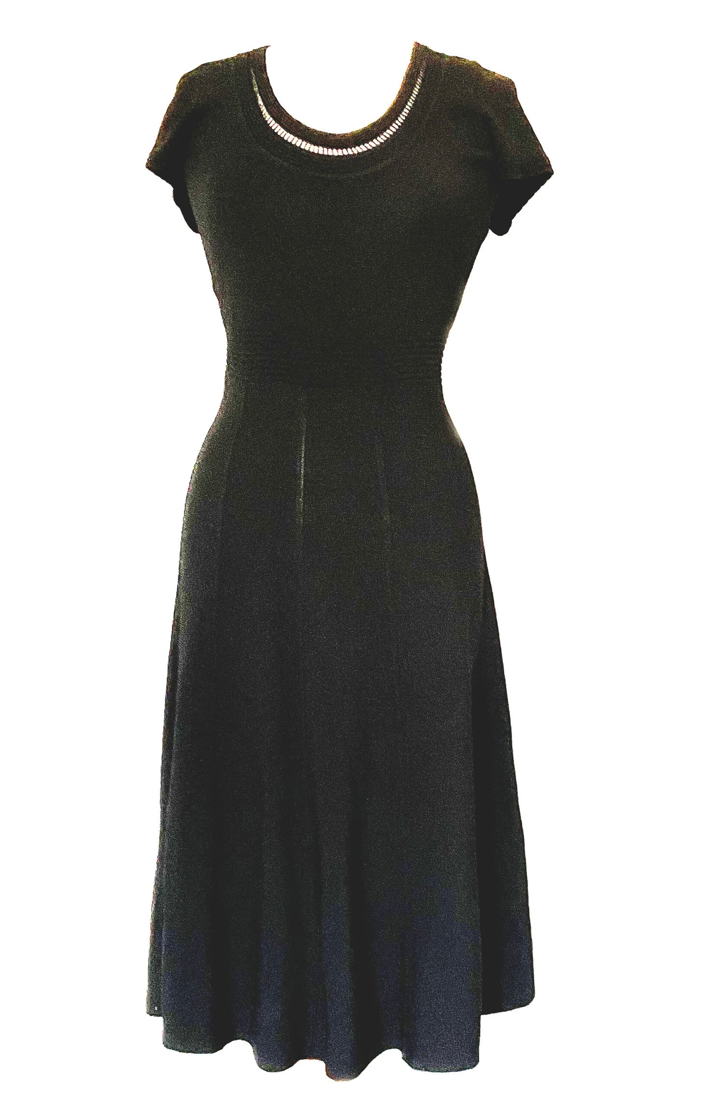Robe en tricot avec détails en pointelle