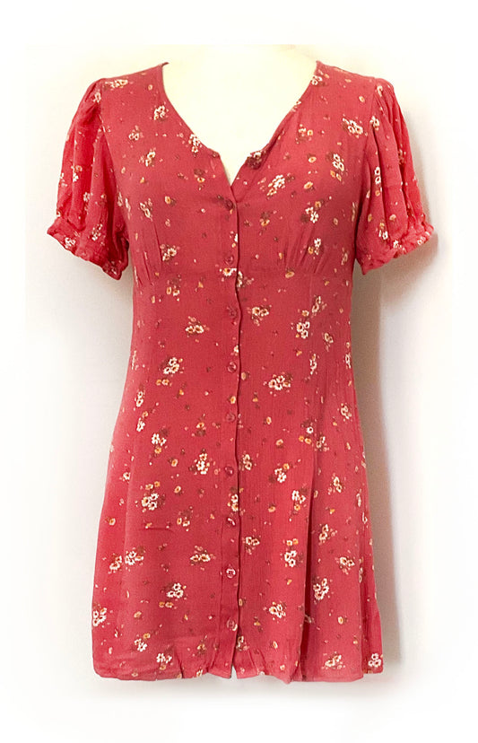 90's Grunge Dress in Rose