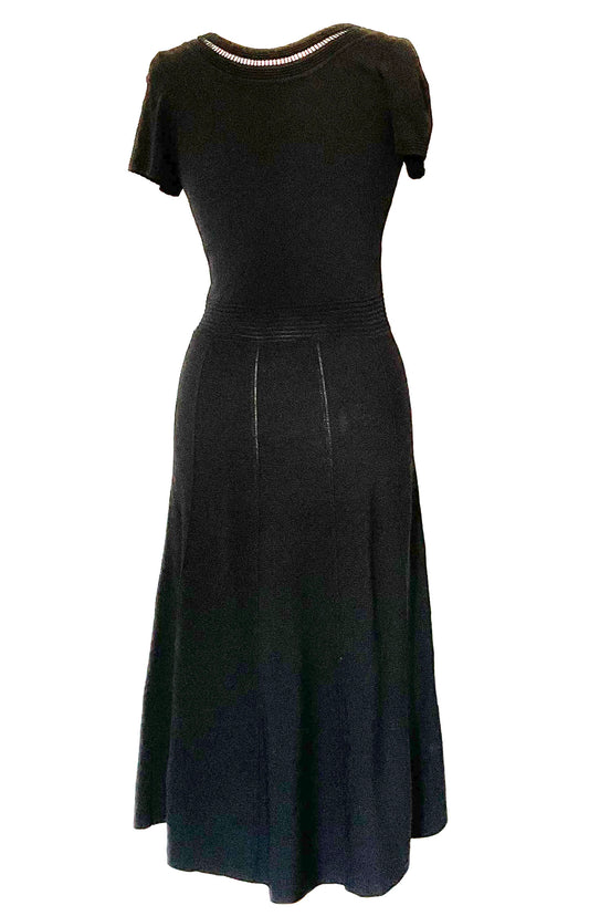 Knitted Dress with Pointelle Details