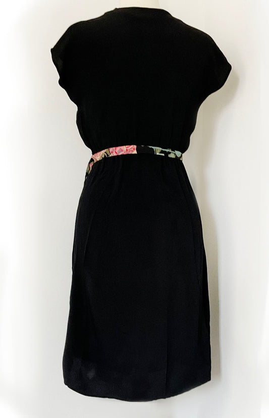Silk Floral Wrap dress
