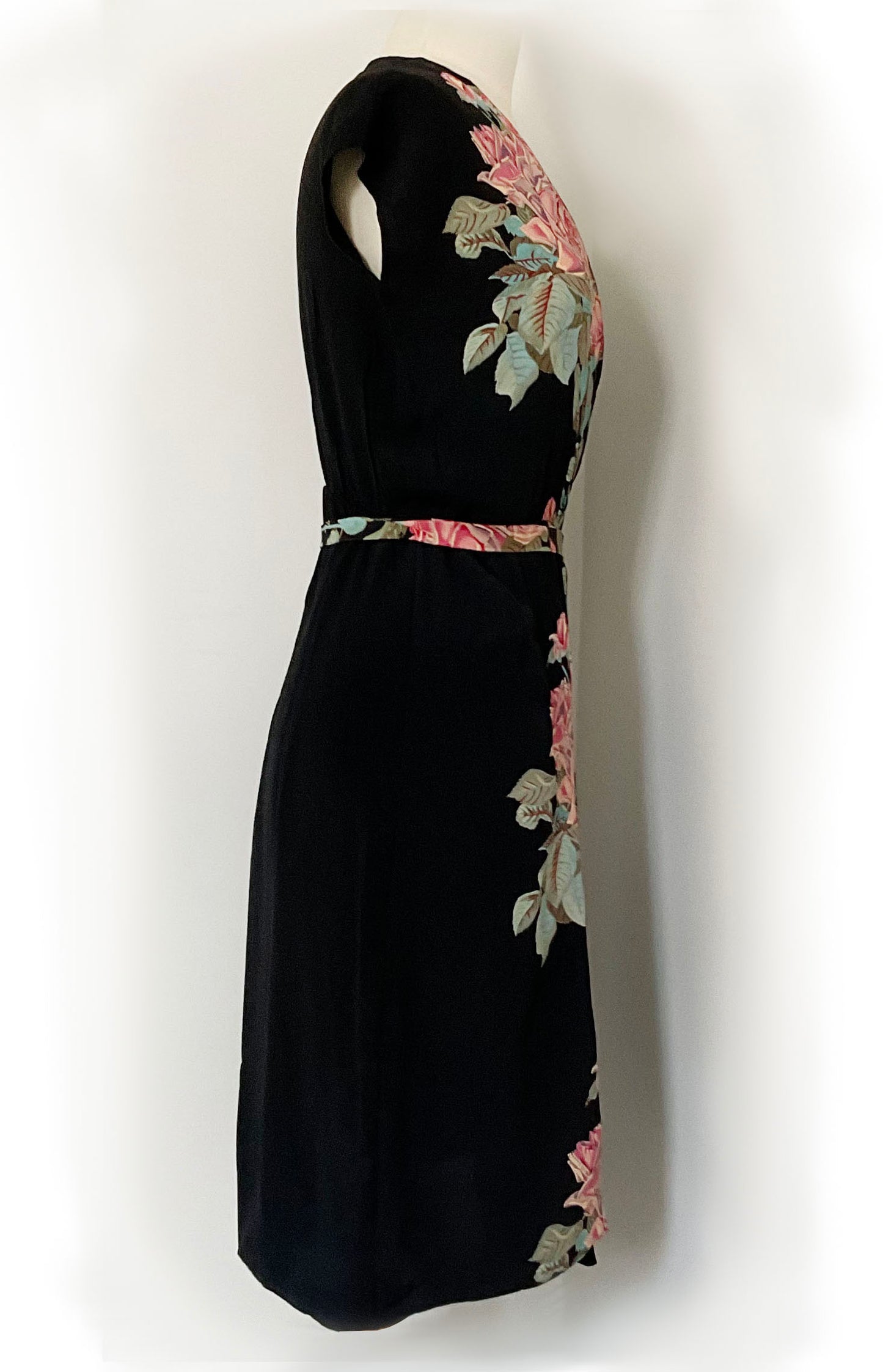 Silk Floral Wrap dress